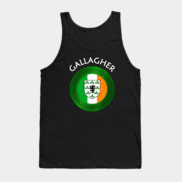 Irish Flag Clover Celtic Knot - Gallagher Tank Top by Taylor'd Designs